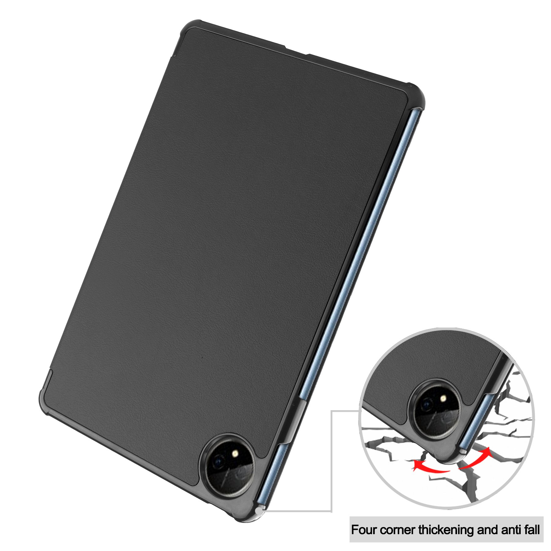 CYKE Pu Leather Tablet Case Rose Gold Pc Hard Trifold Protective Cover For Huaiwei Matepad Pro 11 2022