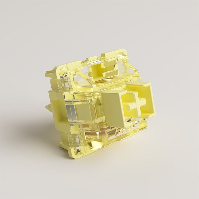 Akko V3 pro Cream Yellow Switch 5 Pin 50gf Linear Switch with Dustproof Stem Blue Switches with MX Mechanical Keyboard (45 pcs)