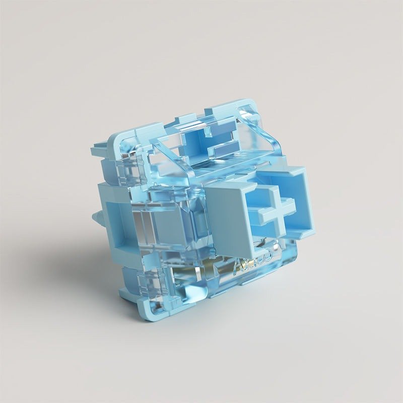 Akko V3 pro Cream Yellow Switch 5 Pin 50gf Linear Switch with Dustproof Stem Blue Switches with MX Mechanical Keyboard (45 pcs)