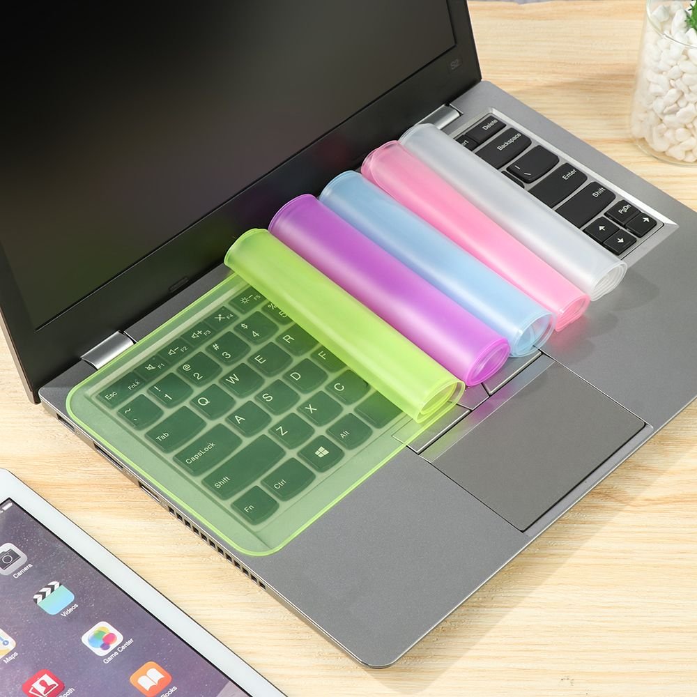 Universal 12-17 Inch Laptop Notebook Computer Keyboard Cover Waterproof Silicone Protective Film Soft Clear Protector
