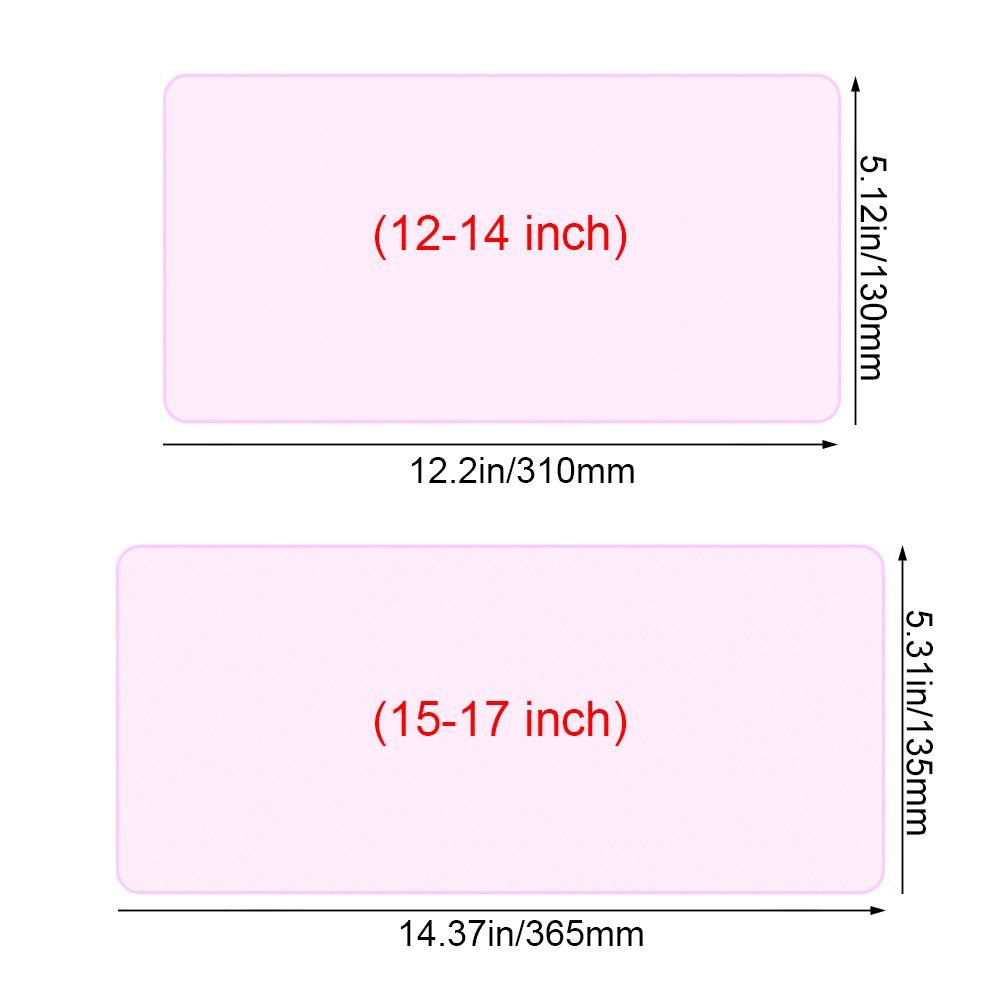 Universal 12-17 Inch Laptop Notebook Computer Keyboard Cover Waterproof Silicone Protective Film Soft Clear Protector