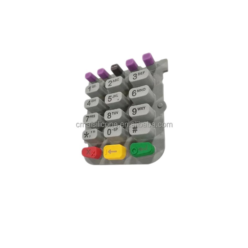 TV Remote Parts Button Silicone Keyboard Silicone Button with Led Electronic Calculator Key Switches Keypad Waterproof Customize