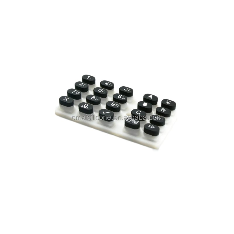 TV Remote Parts Button Silicone Keyboard Silicone Button with Led Electronic Calculator Key Switches Keypad Waterproof Customize