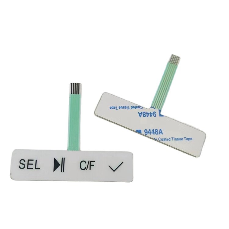 Factory keypads&keyboards screen printing membrane switch keyboard switches and panel thin foil switch with 3M9448A adhesive