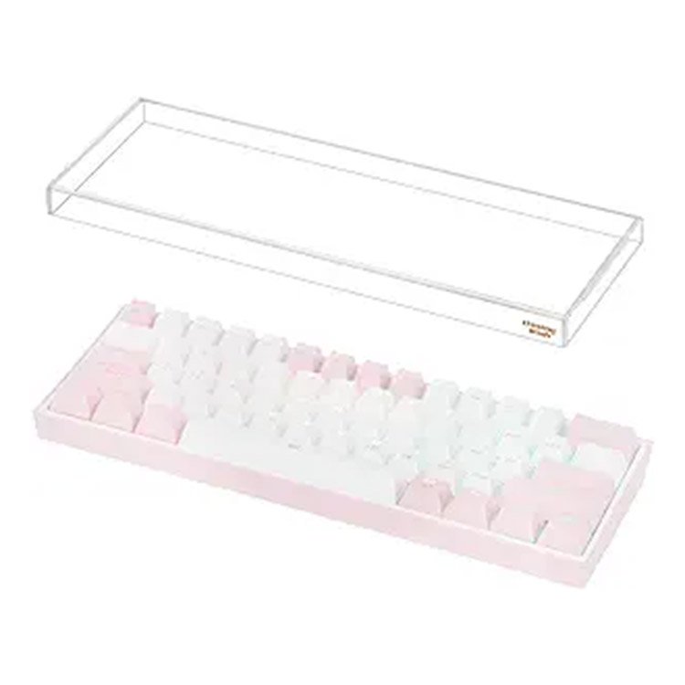 High quality multipurpose customized clear acrylic keyboard cover protector and stand clear acrylic keyboard cover acrylic