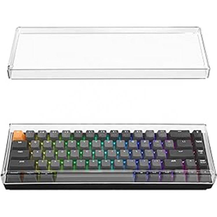 High quality multipurpose customized clear acrylic keyboard cover protector and stand clear acrylic keyboard cover acrylic