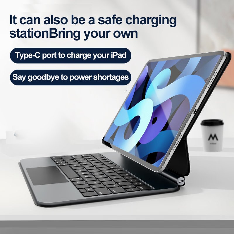3in1 Touch for power magic keyboard case with smart trackpad Backlight Keyboard Covers tablet pc turns into a laptop in seconds