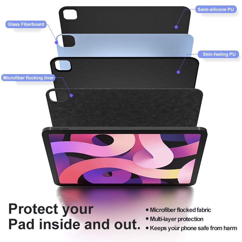 3in1 Touch for power magic keyboard case with smart trackpad Backlight Keyboard Covers tablet pc turns into a laptop in seconds