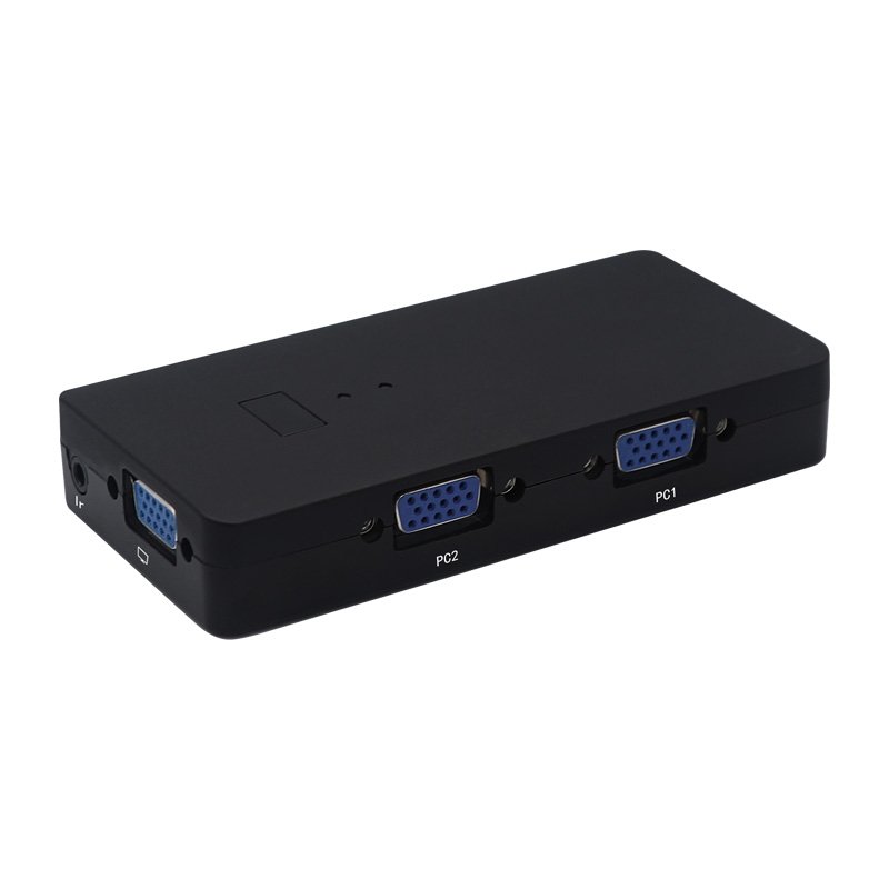 VGA KVM Switch 2 port 1080P for 2 computer sharing 1 keyboard 1 mouse 1 display VGA KVM Switch