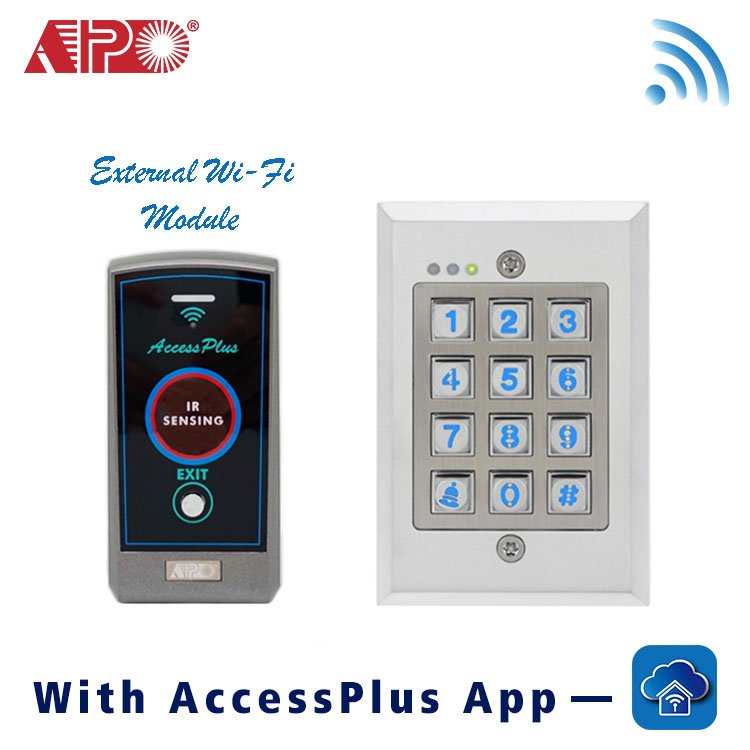 DK-2831B (P2) Tuya WiFi Control Standalone Vandal Resistant Access Keypad with Doorbell Button Output Outdoor Use OEM Supported