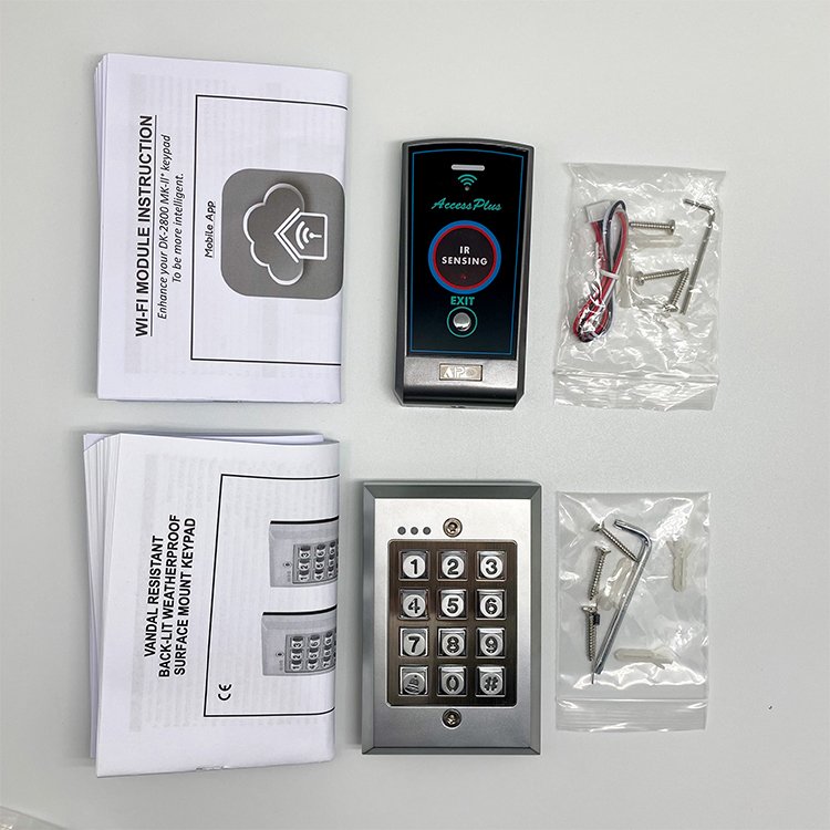 DK-2831B (P2) Tuya WiFi Control Standalone Vandal Resistant Access Keypad with Doorbell Button Output Outdoor Use OEM Supported
