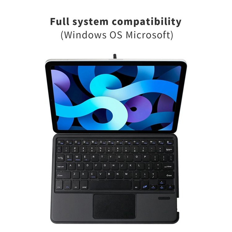 2021 Hot Sale Universal Phone Tablet Computer Leather Stand Shockproof Keyboard Cover Case For Samsung iPad Pro