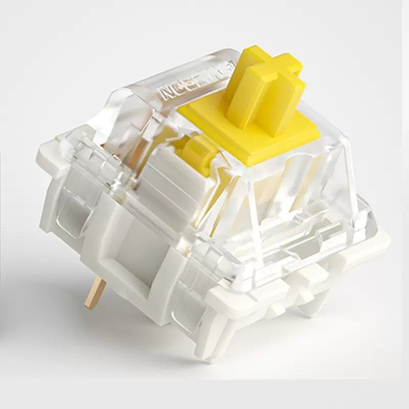 GATERON G White Pro 1.0 White Switch Linear Feel 38gf 3 Pin Gateron Pro Mechanical Keyboard Switches
