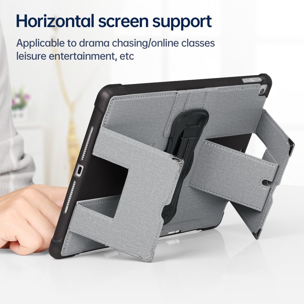 Hand Hold Rotation Waterproof Anti-fouling Fabric Texture Case Cover For 8.3 inch iPad Mini 6 With Pencil Slot Logo Custom