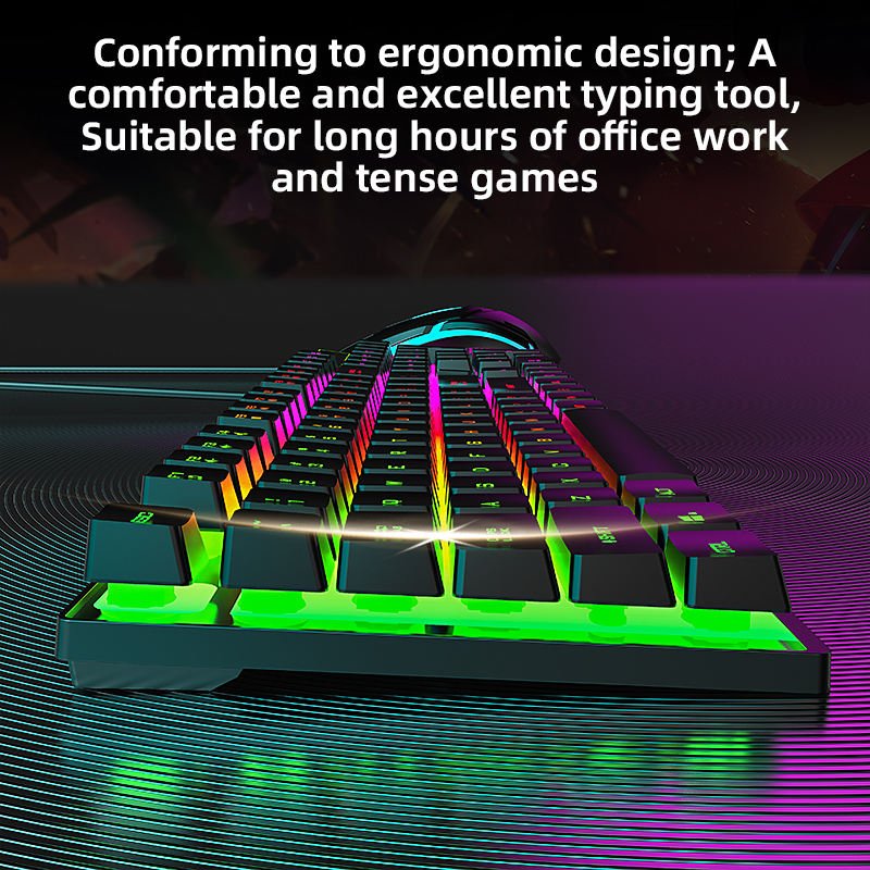 High Quality Gamer Keyboard Teclado RGB Backlit mechanische tastatur Ergonomic Mechanical Gaming Keyboard and Mouse