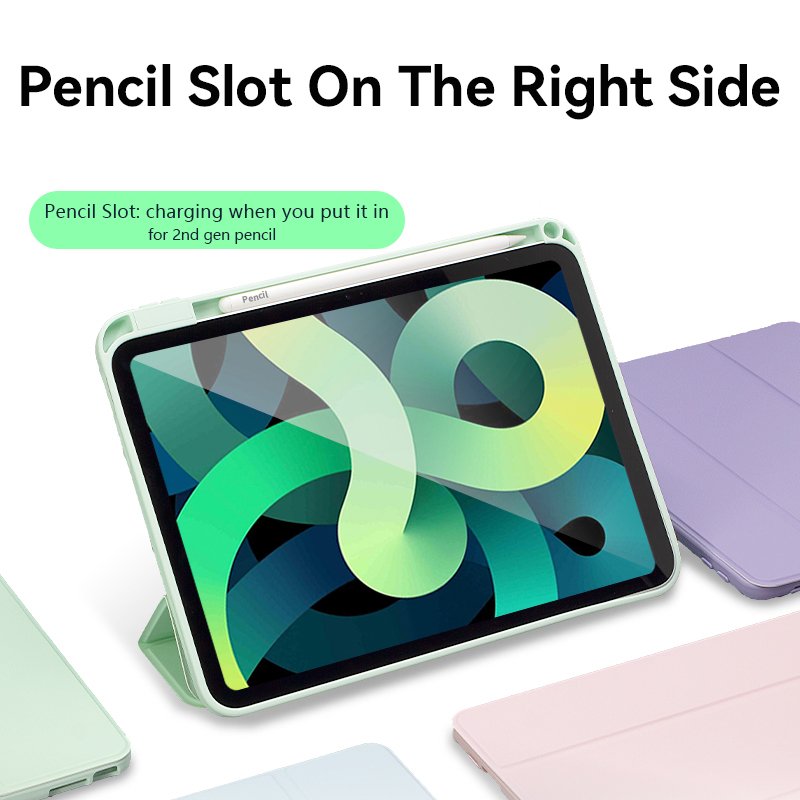 Yeedan Triple Fold Support Anti Fall Full Cover Fabric Texture Protective Case For iPad Pro 10.5/iPad Air 10.5 With Pencil Slot