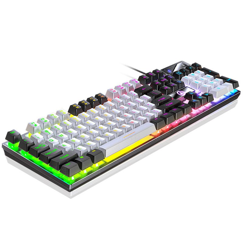 Silver carving K500 gaming wired keyboard color matching luminous mechanical feel desktop computer accessories