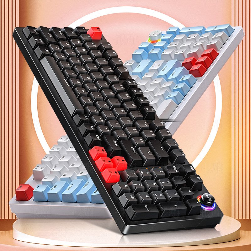 Silver carving K500 gaming wired keyboard color matching luminous mechanical feel desktop computer accessories