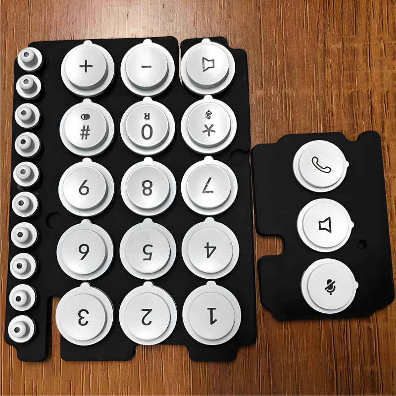 Tactile Membrane Keyboard Conductive Silicone Keypad for Computer and Home Appliance Use