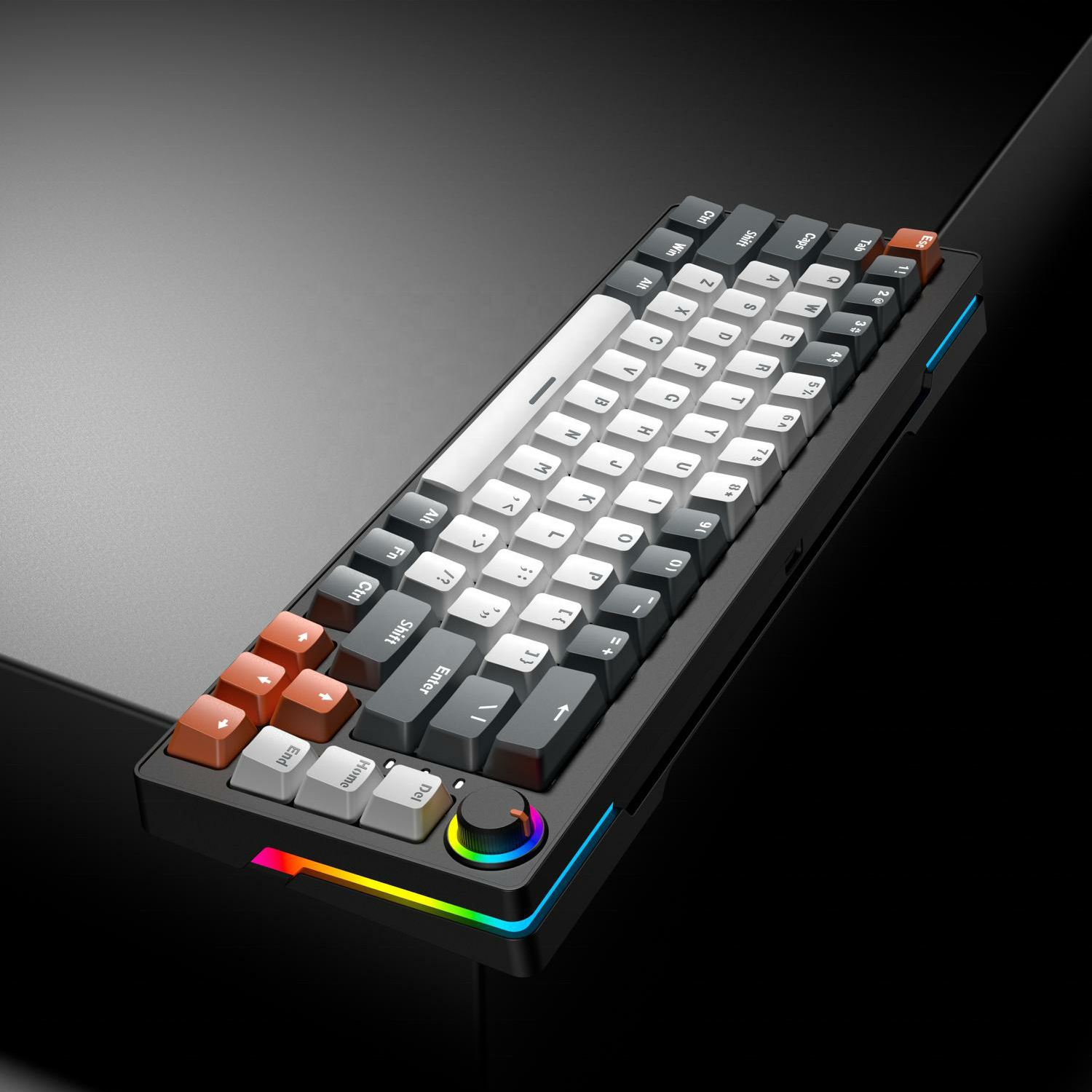 68 Keys 2.4G Blue-tooth Hot Swap Computer Gaming Wireless Mechanical Keyboards