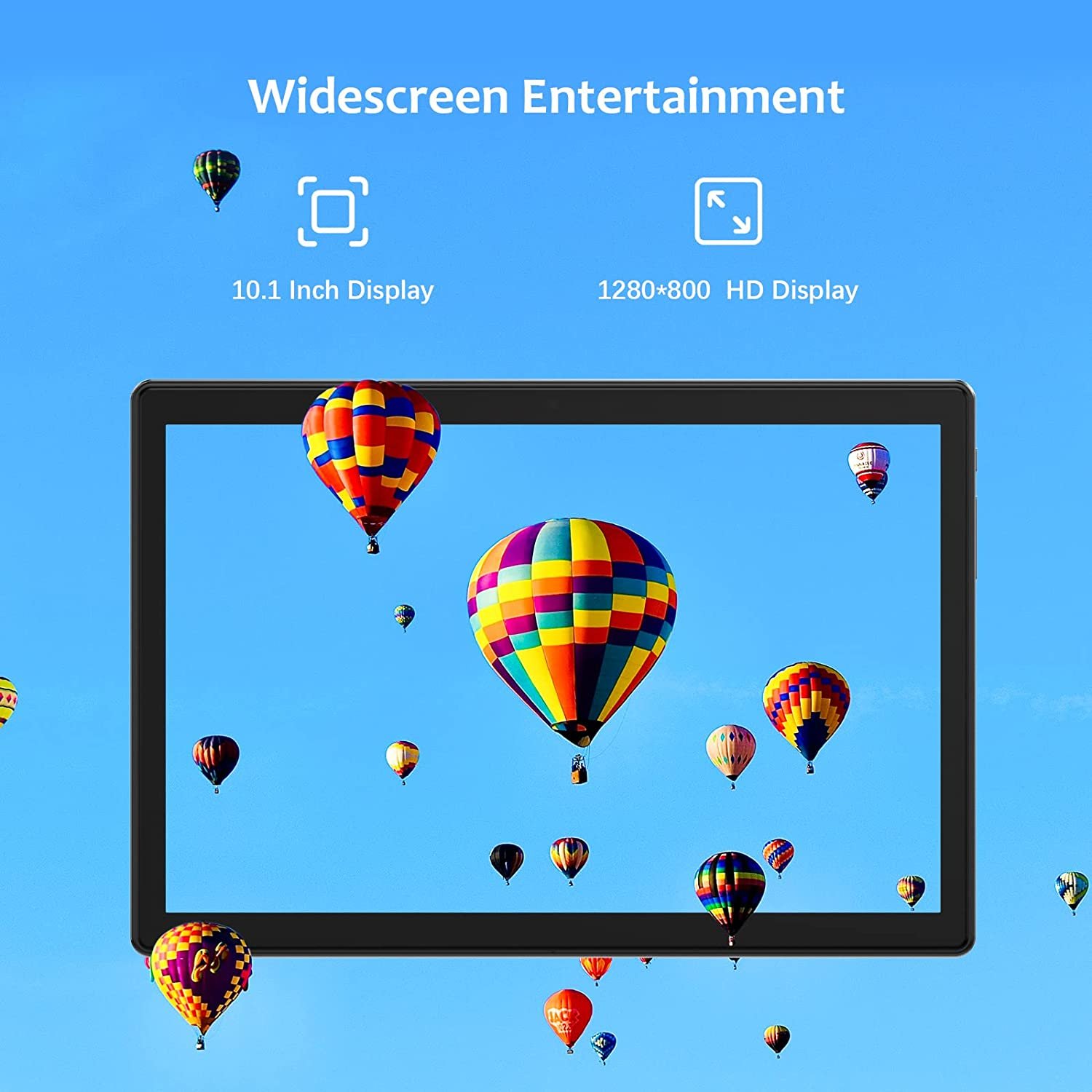 Android Tablet 10 Inch, 4GB RAM 64GB Storage, Octa-Core Processor, with Keyboard and cover, Dual Camera,Wi-Fi, GPS, Mouse