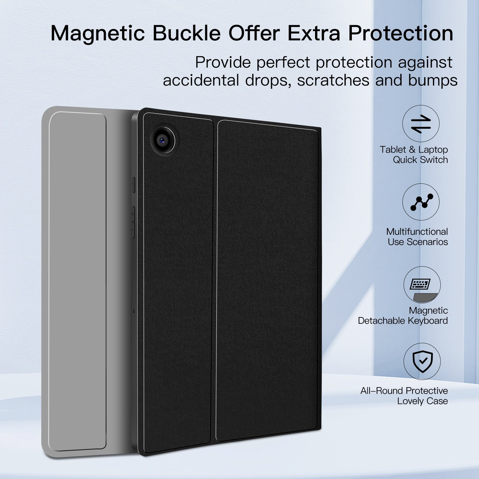 For Samsung Galaxy Tab S9 S8 S7 Plus Magic Keyboard Case For Galaxy Tab S7 S9 Fe Plus Magnetic Keyboard Cover With Backlit