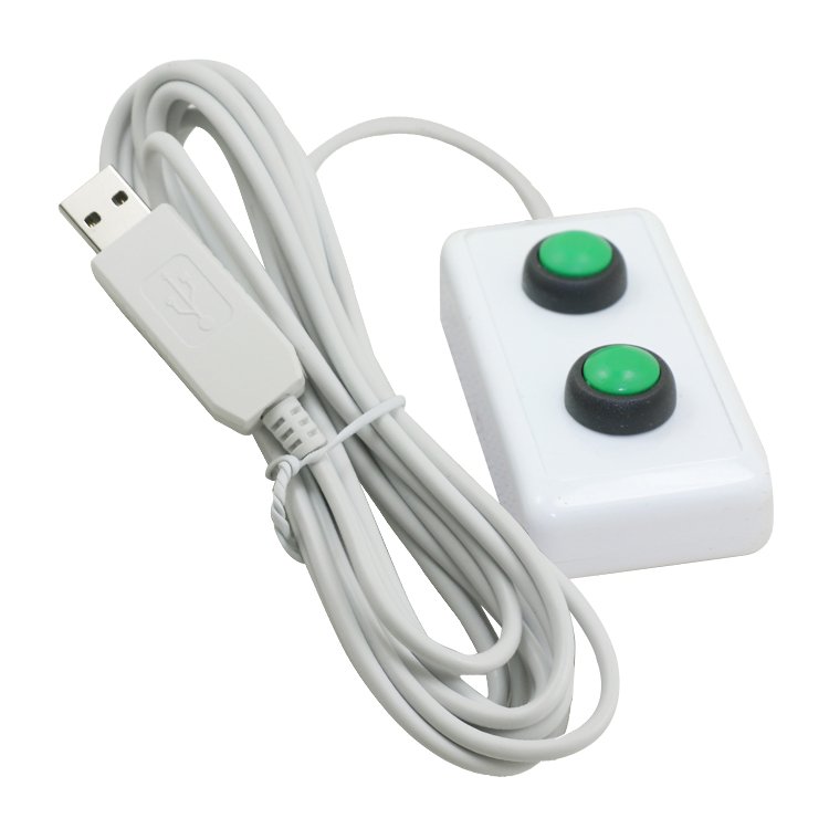 USB Two Keys Driverless Switch Arbitrarily Set Key Value Medical Equipment Image Acquisition USB Mini 2 Key Handle Keyboard