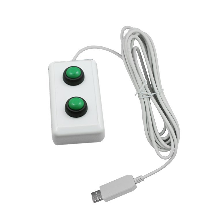 USB Two Keys Driverless Switch Arbitrarily Set Key Value Medical Equipment Image Acquisition USB Mini 2 Key Handle Keyboard
