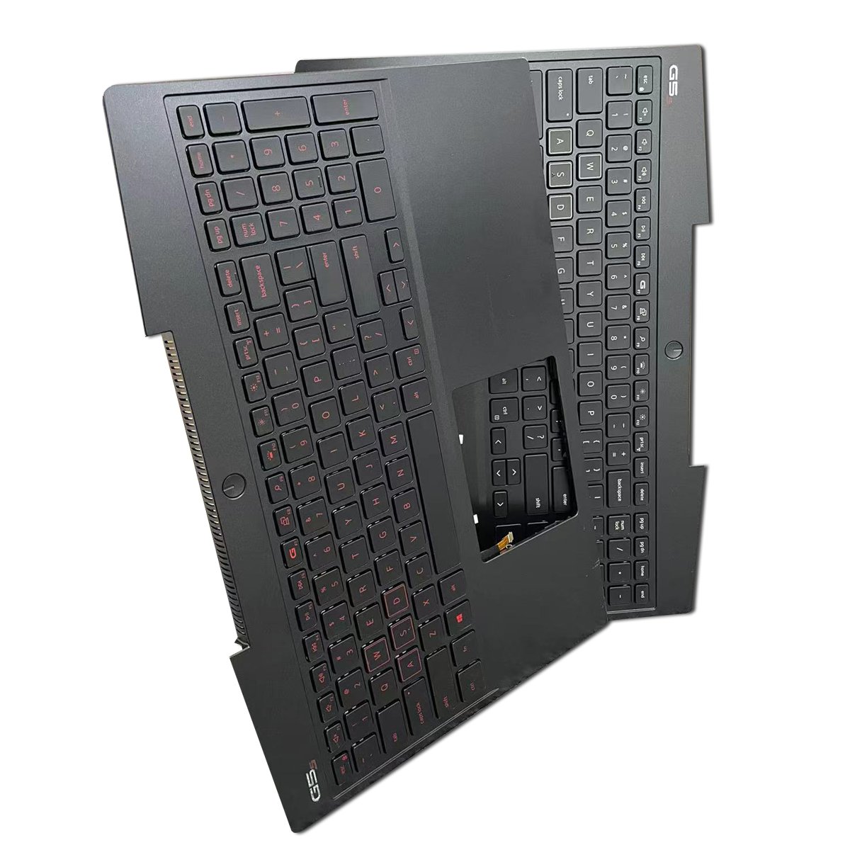 New palm rest large shell C protective cover for replacement parts of Dell Inspiron G5s laptop, with keyboard