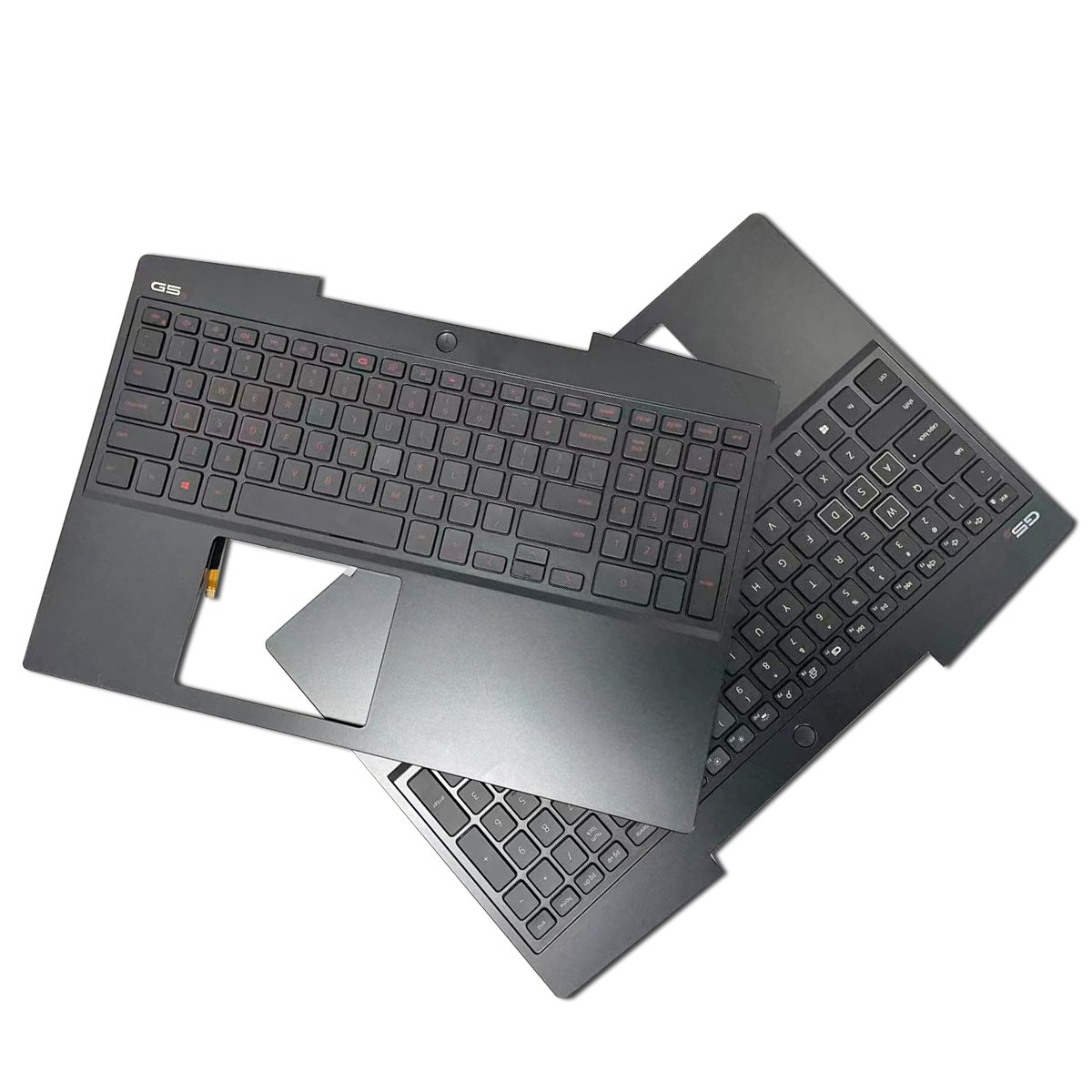 New palm rest large shell C protective cover for replacement parts of Dell Inspiron G5s laptop, with keyboard
