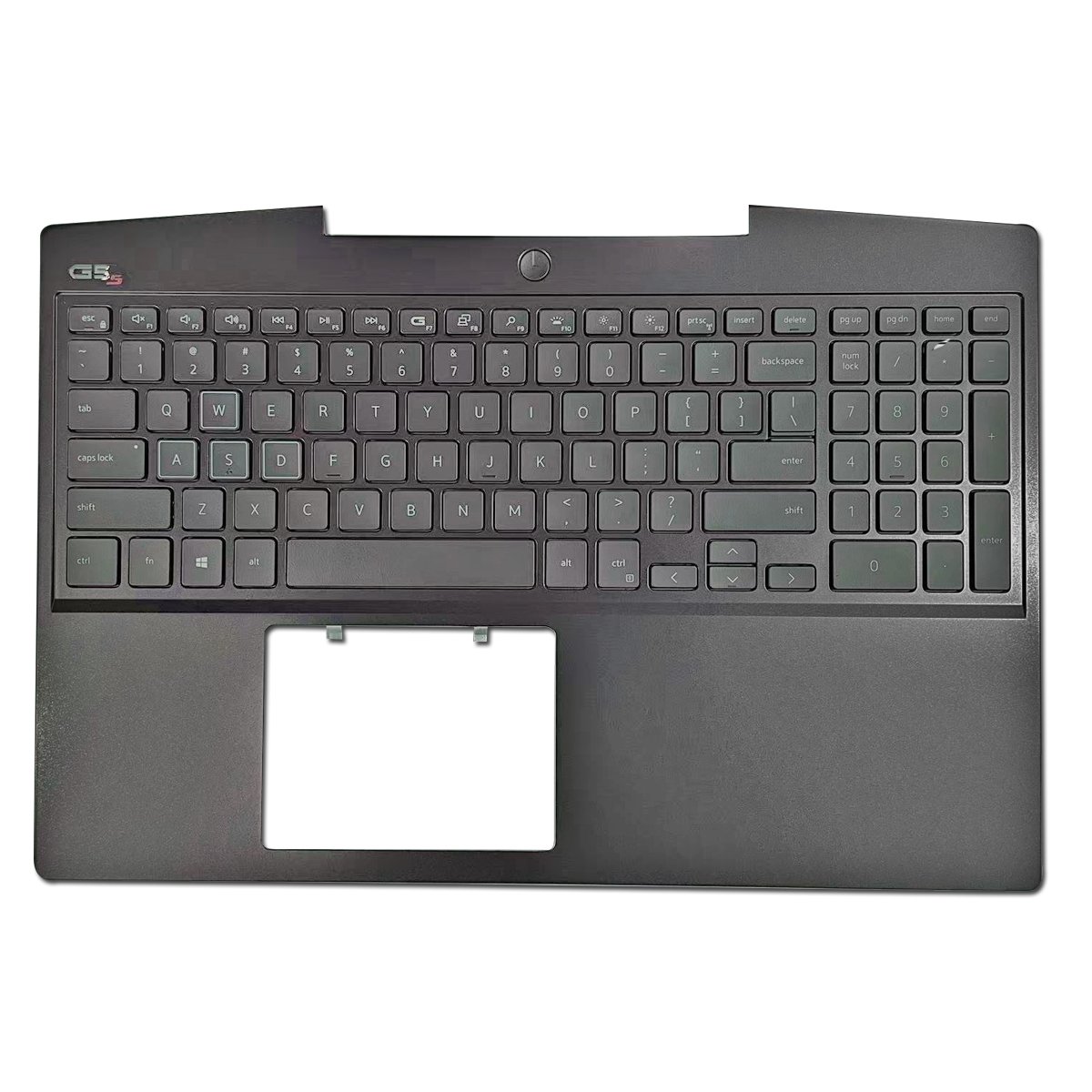 New palm rest large shell C protective cover for replacement parts of Dell Inspiron G5s laptop, with keyboard
