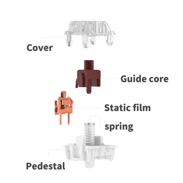 Linear tactile switches for mechanical keyboard stainless steel for mechanical keyboard switches mechanical keyboard switches