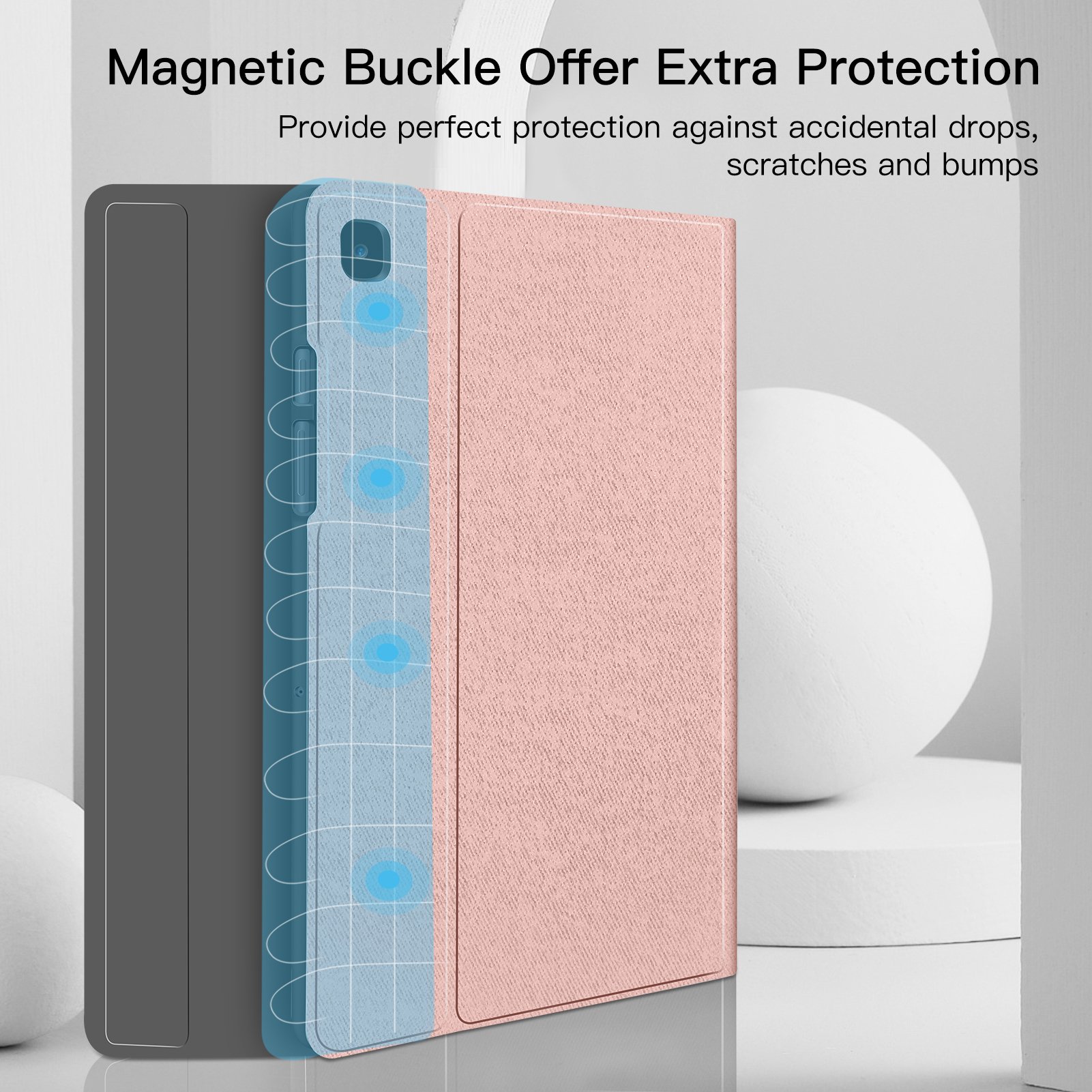 Stand Design Leather Fold Tablet Case with Wireless Backlit Keyboard Cover for Samsung A7 Lite 8.7 Inch T505 T507