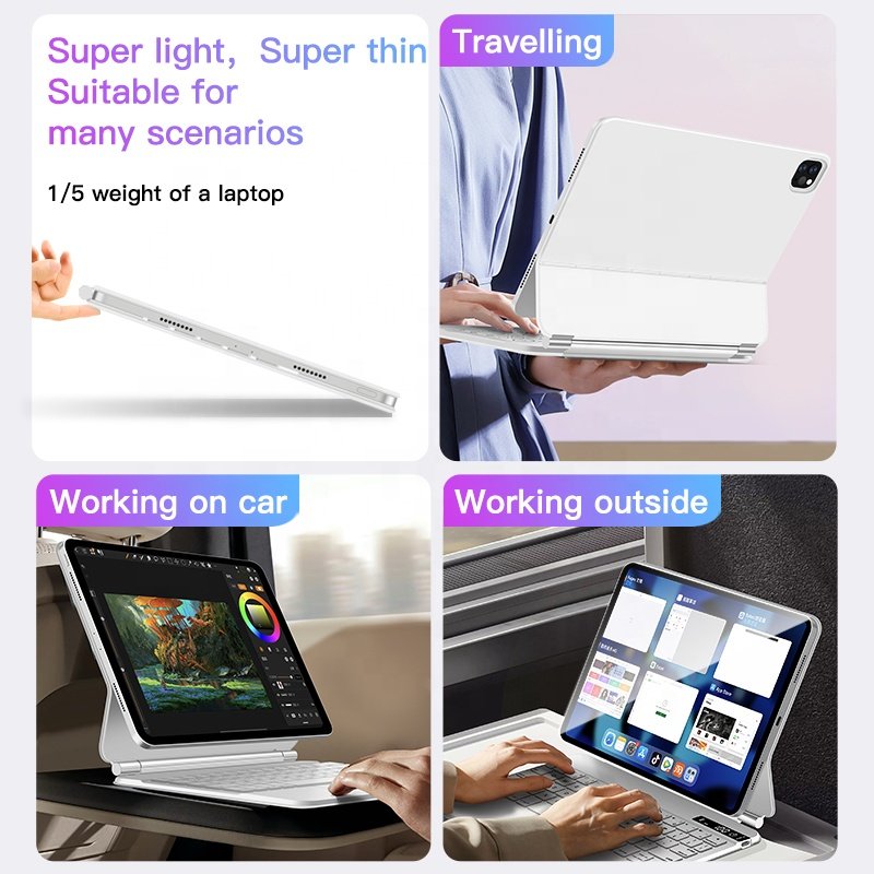 Promotional OEM Wholesale Price Magic Folio Keyboard Wireless Mini Keyboard Cover For iPad Air 4 Pro 11 Smart Keyboard Wireless
