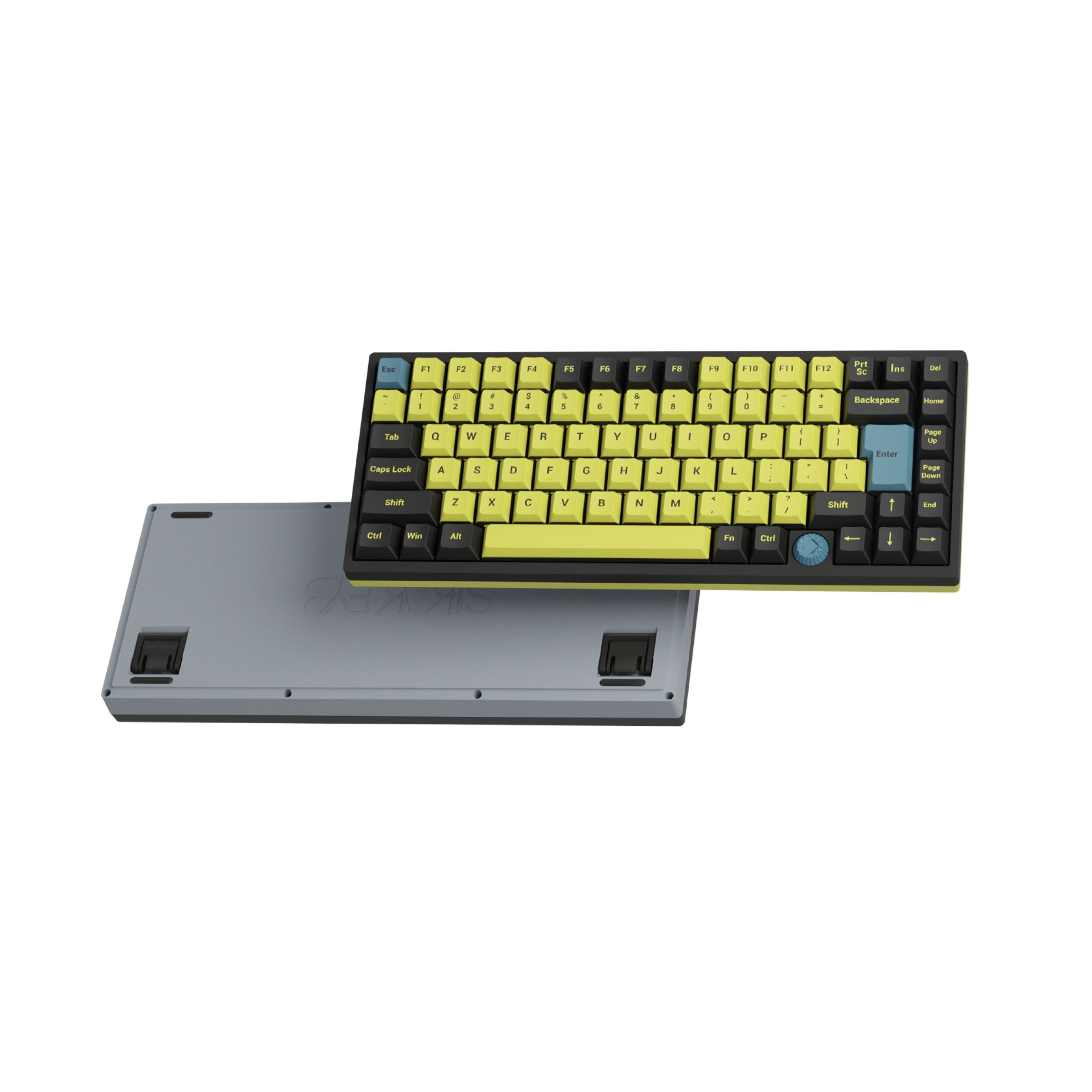 Sikakeyb Castle Ck75 75% Keyboard For Desktop Mixed Color 83Keys Hot Swappable Rgb Gateron Magnetic Shaft Pc Gaming Keyboard