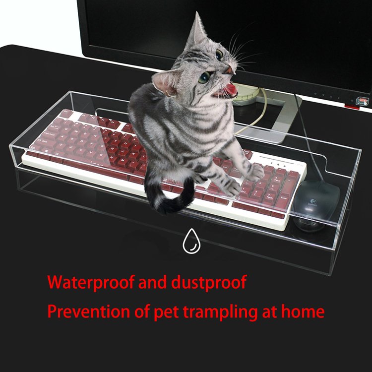 Custom Transparent Acrylic Laptop Dust Keyboard Cover/Acrylic Dust Cover Holder For Keyboard