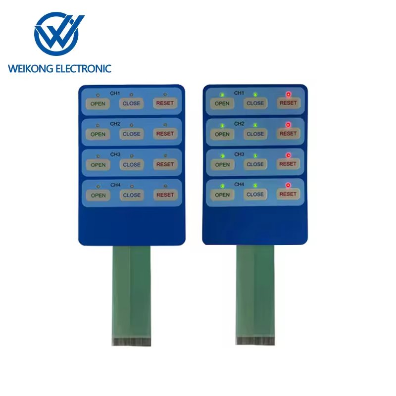 Membrane Switches And Ribbon Cable Tactile Membrane Switch Membrane Keypad