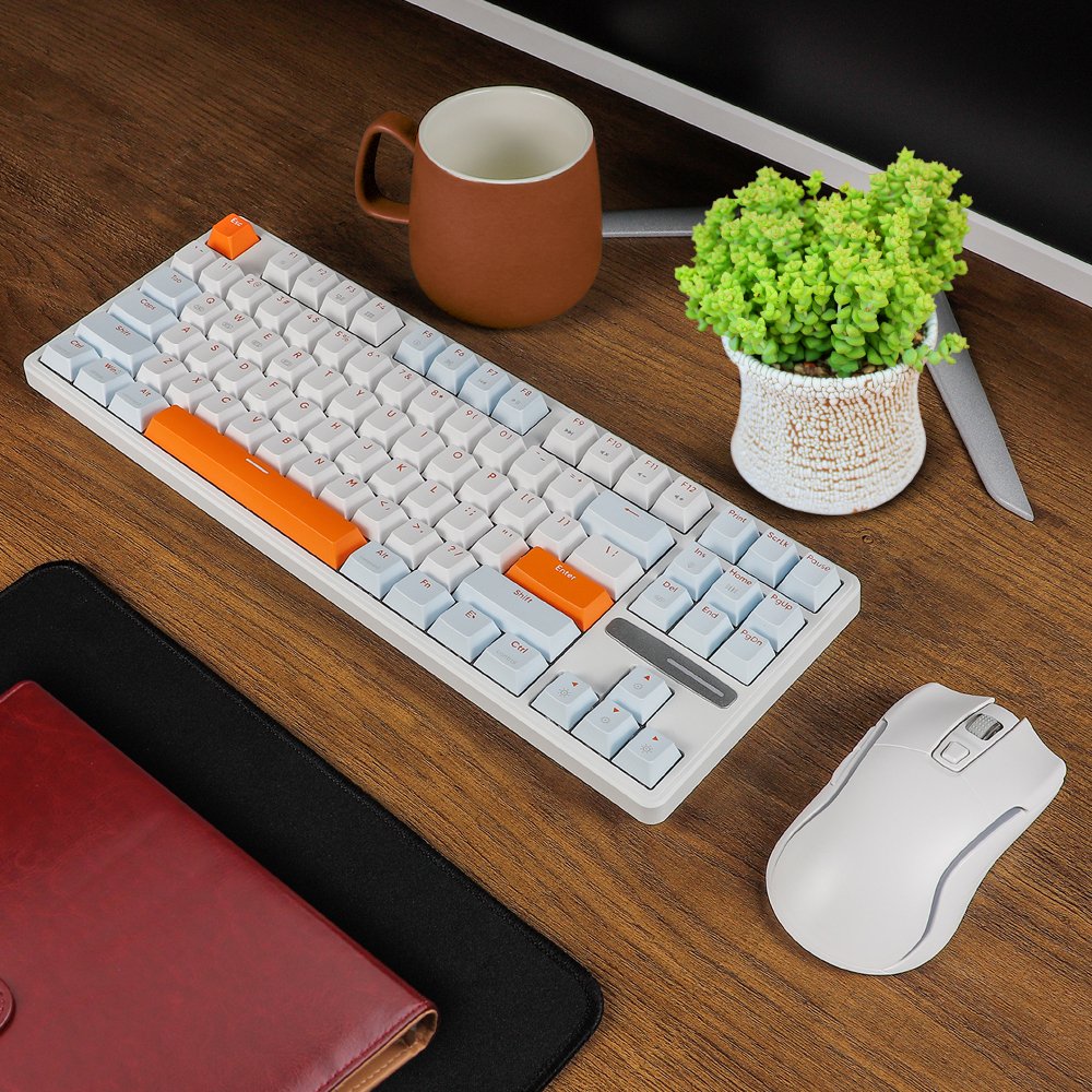 2.4G Wired Wireless 85% Layout Gaming Keyboards RGB Backlight Gasket Mount PBT Keycap Mechanical Custom Keyboard For