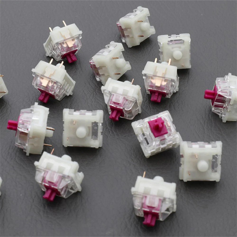 KTT Wine Red Switch Linear 3-pin 53g MX switch for mechanical keyboard Factory Lubed Switch