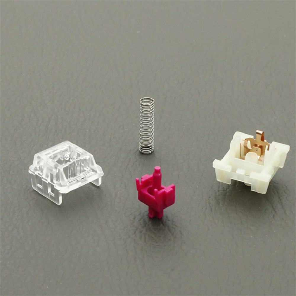 KTT Wine Red Switch Linear 3-pin 53g MX switch for mechanical keyboard Factory Lubed Switch