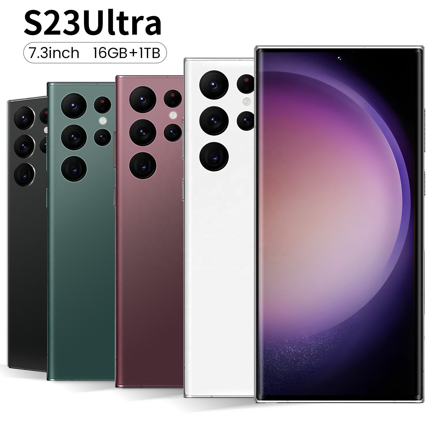 Hot sale Original S23 Ultra 5G Smartphone 16GB 1TB Cellphone 10 core Beauty Camera 7.3in HD large screen Android 13 Mobilephone