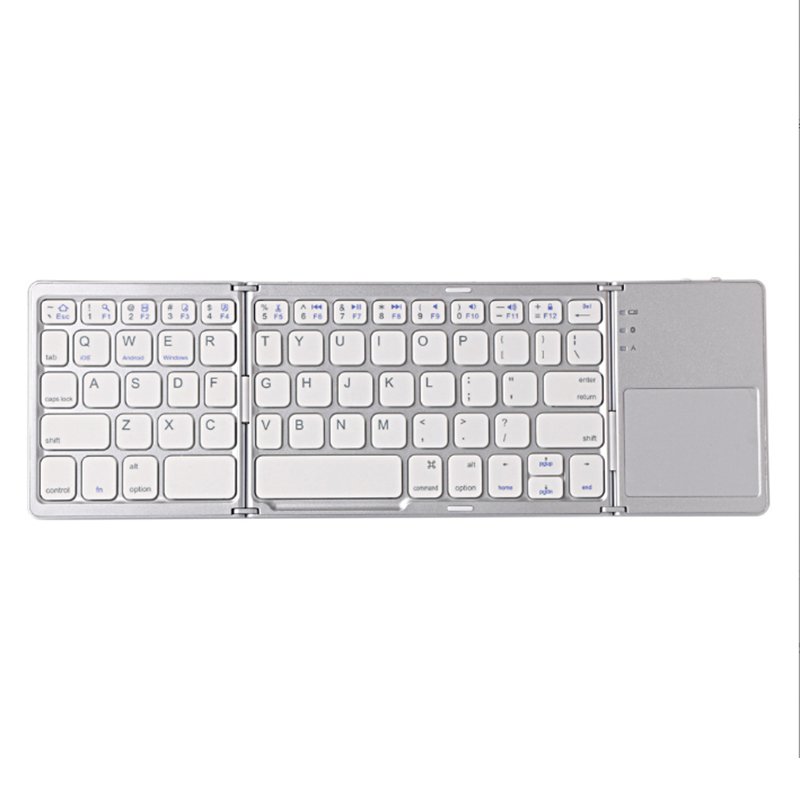 Three Fold Foldable Split Switches Wireless Mini Keyboard Slim Portable For Tablet For Phone