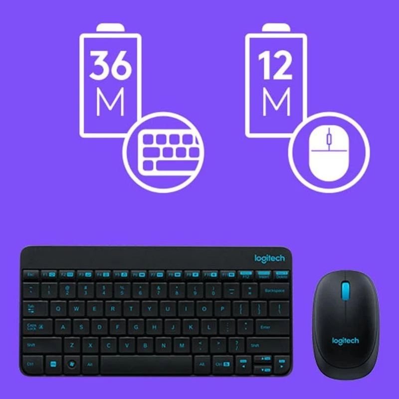 Custom Russian Logitech MK245 Ergonomic Office Pc Mobile Switches RGB Computer Laptop Tablet Wireless Gamer Keyboard Mouse