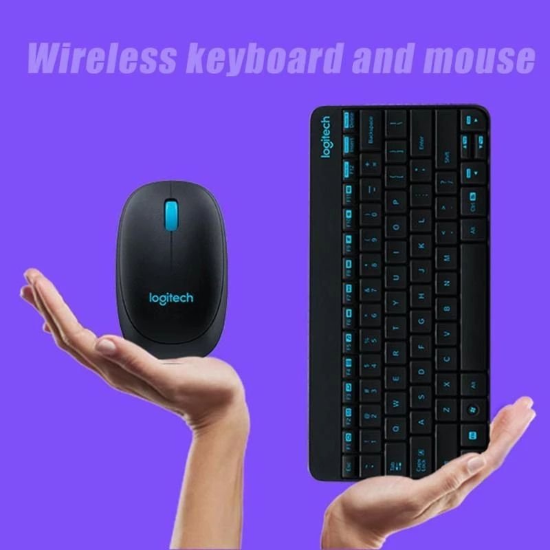 Custom Russian Logitech MK245 Ergonomic Office Pc Mobile Switches RGB Computer Laptop Tablet Wireless Gamer Keyboard Mouse