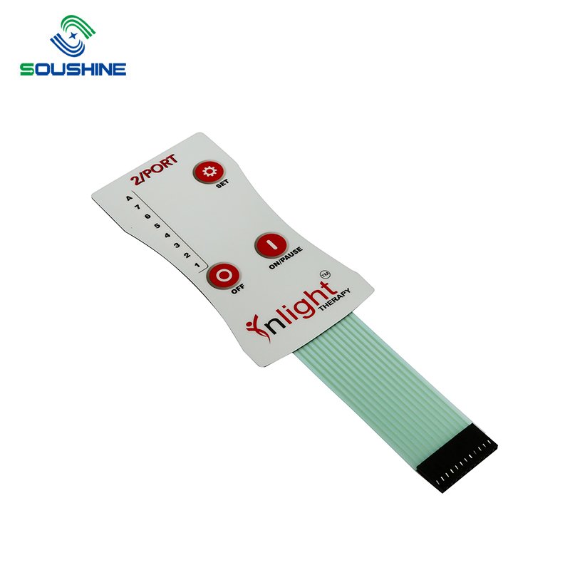 Custom PCB Tactile Membrane Switch 1-Button Keyboard with Light Low Price from Supplier Switch membrane