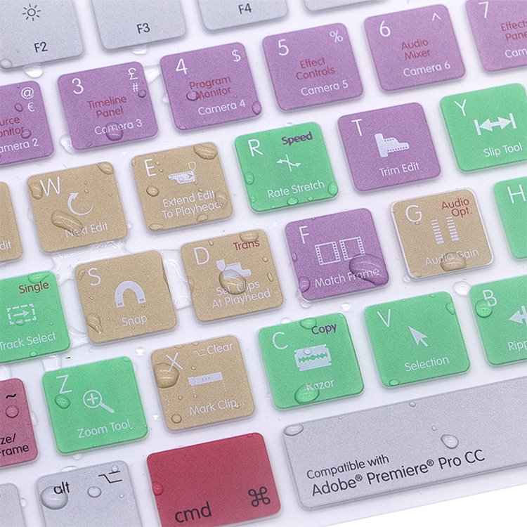 Logic Pro X\Premiere Pro CC/ PS Shortcuts Silicone Keyboard Cover Skin
