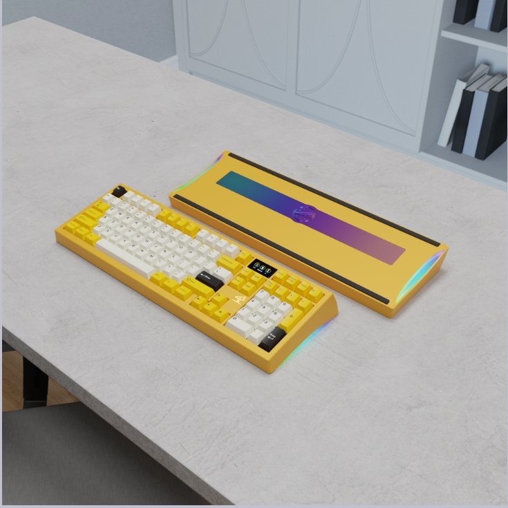 Meletrix ZOOM98 Gasket Gaming Keyboard Kit with PVD Weight High Level Mechanical Keyboard for Player