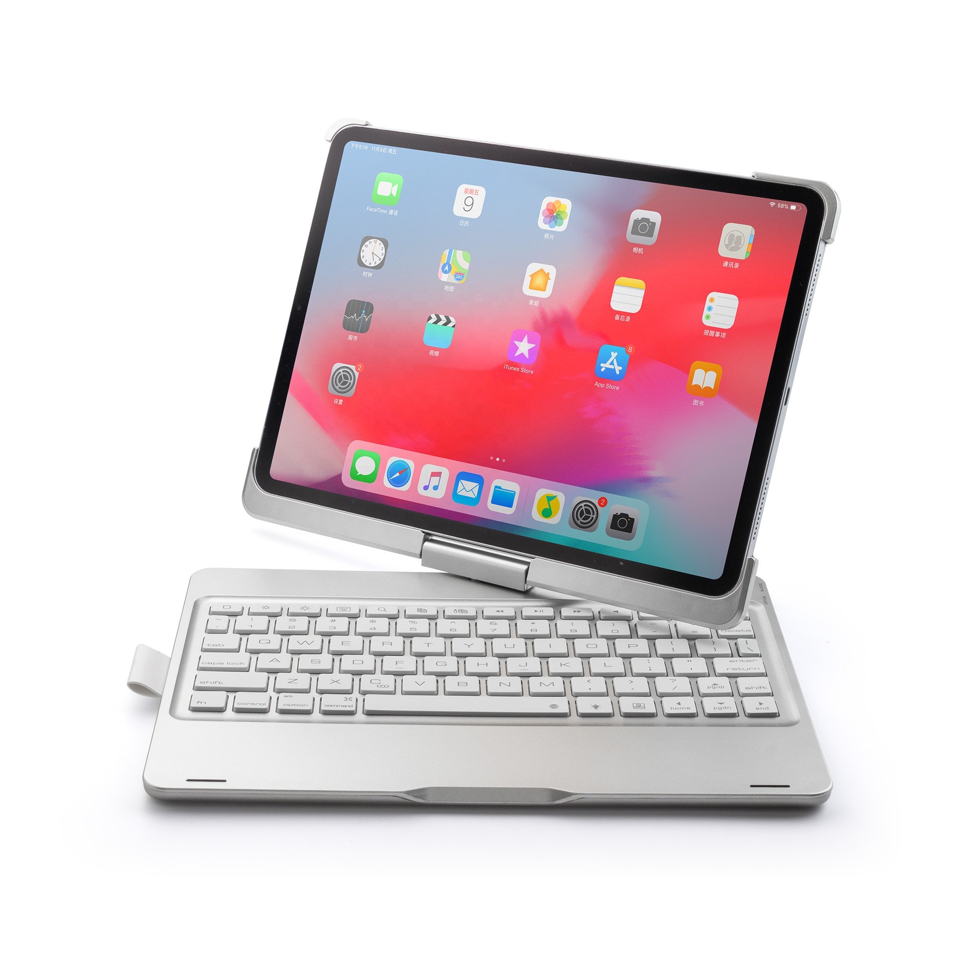 Business style bluetooth slim keyboard cover for tablet ipad 11 inch