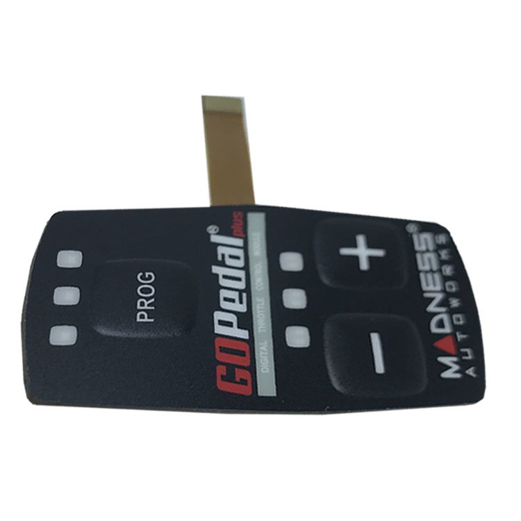 OEM embossing button membrane front panel switch keyboard with back adhesive