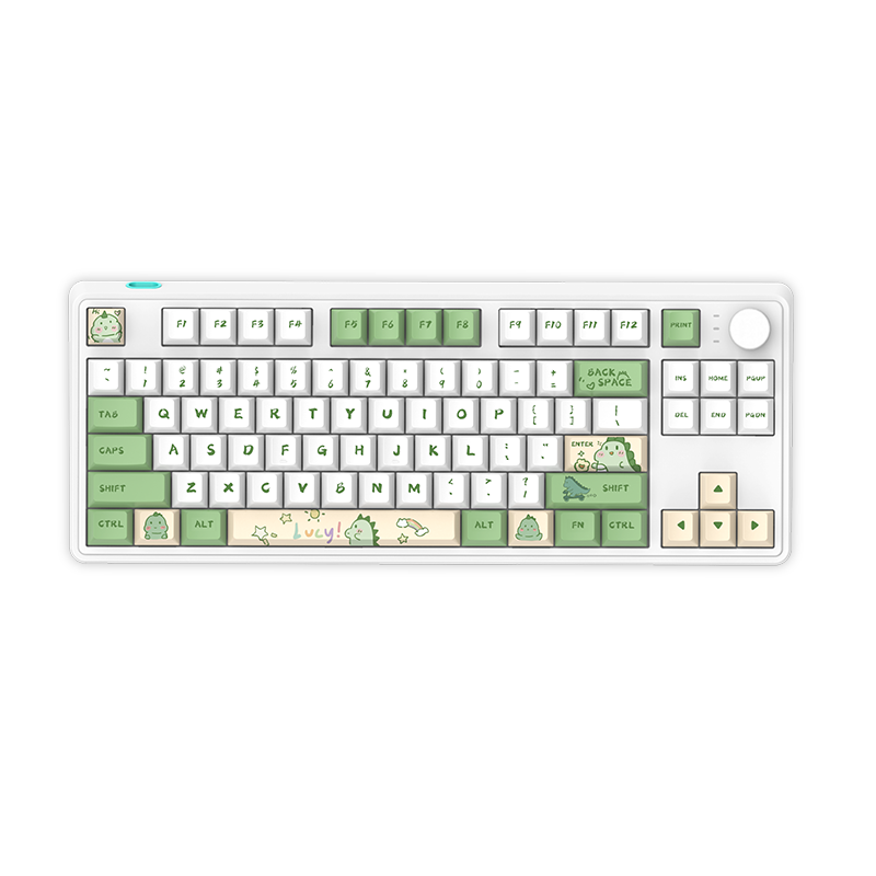 Gaming Keyboard 80% Layout 86 Keys 2.4G/Wireless/Wired Three-mode Keyboard RGB Backlit Mechanical Keyboard